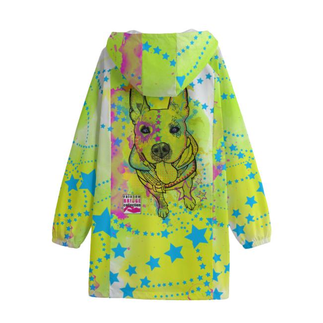 Preview: Regenjacke mit Hundemitiv von hinten